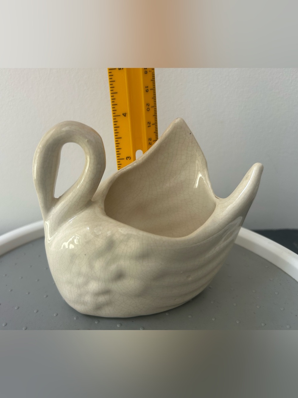 Swan Planter Decor Home Art Vintage Ceramic Pot MCM Bird - Picture 8 of 8